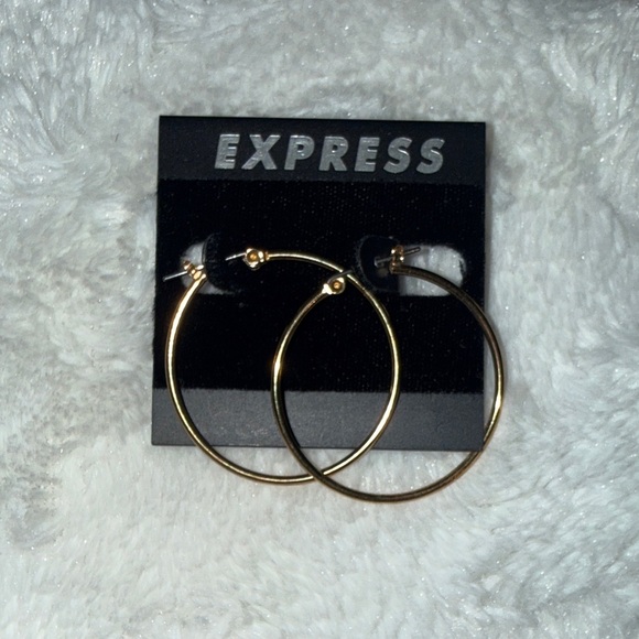 Express Jewelry - EXPRESS gold hoops surgical steel new!